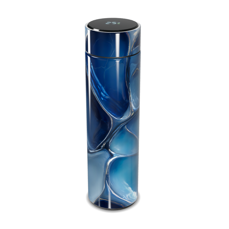 Garrafa Térmica Touch - Azul Marmorizado Digital