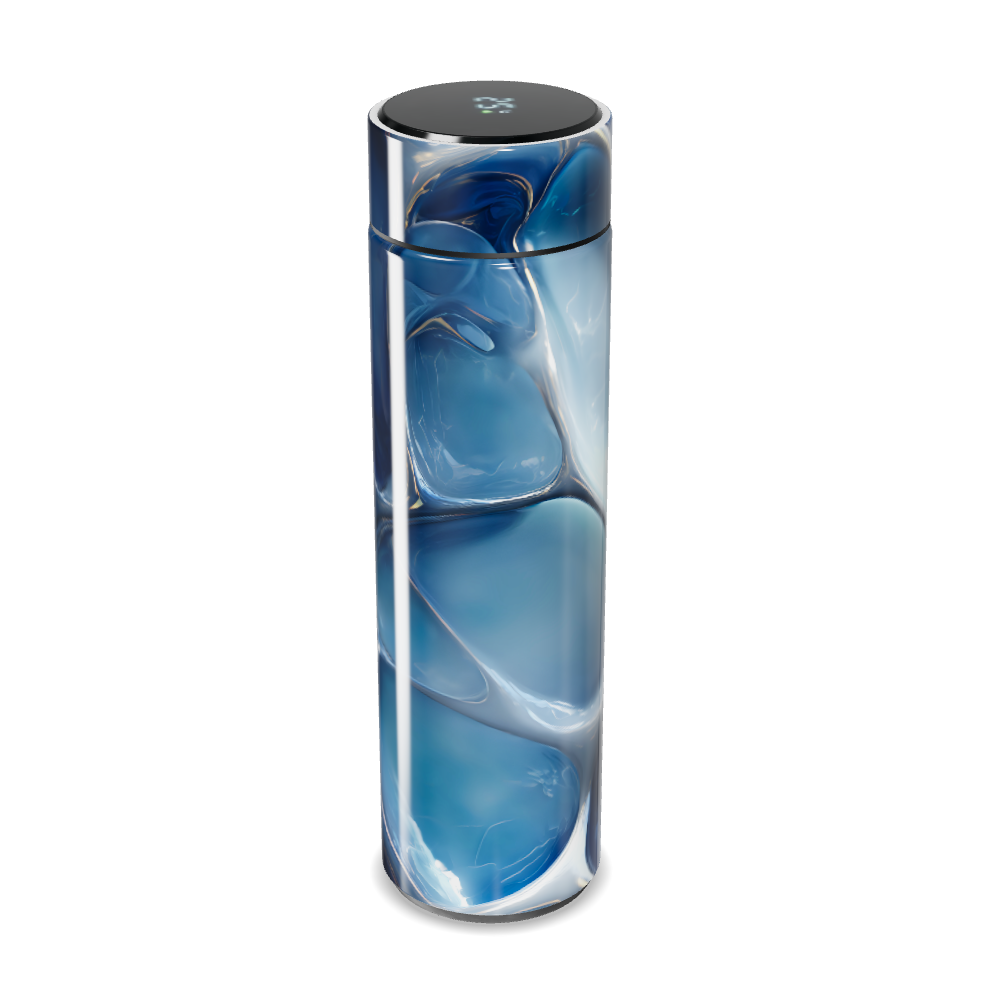 Garrafa Térmica Touch - Azul Marmorizado Digital