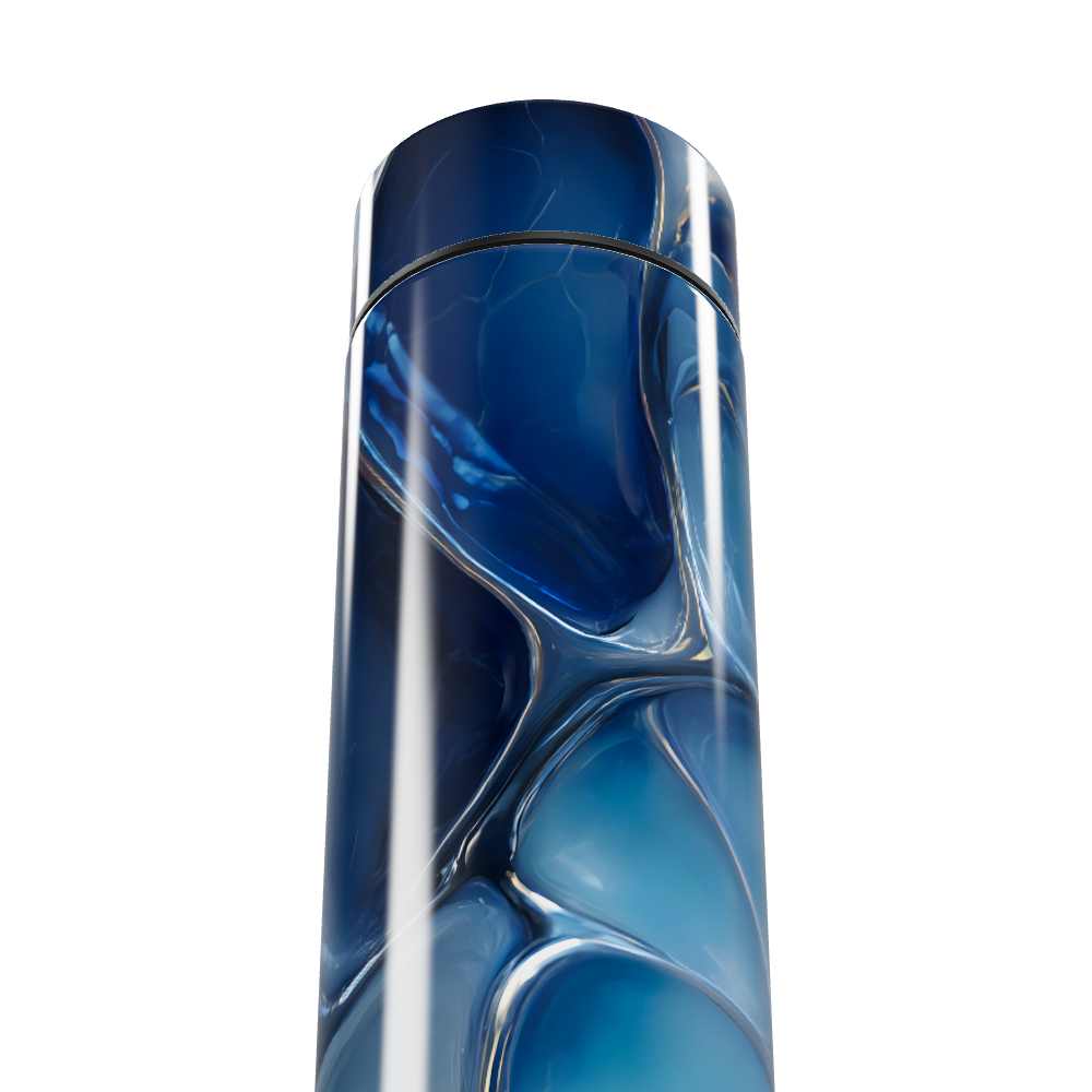 Garrafa Térmica Touch - Azul Marmorizado Digital