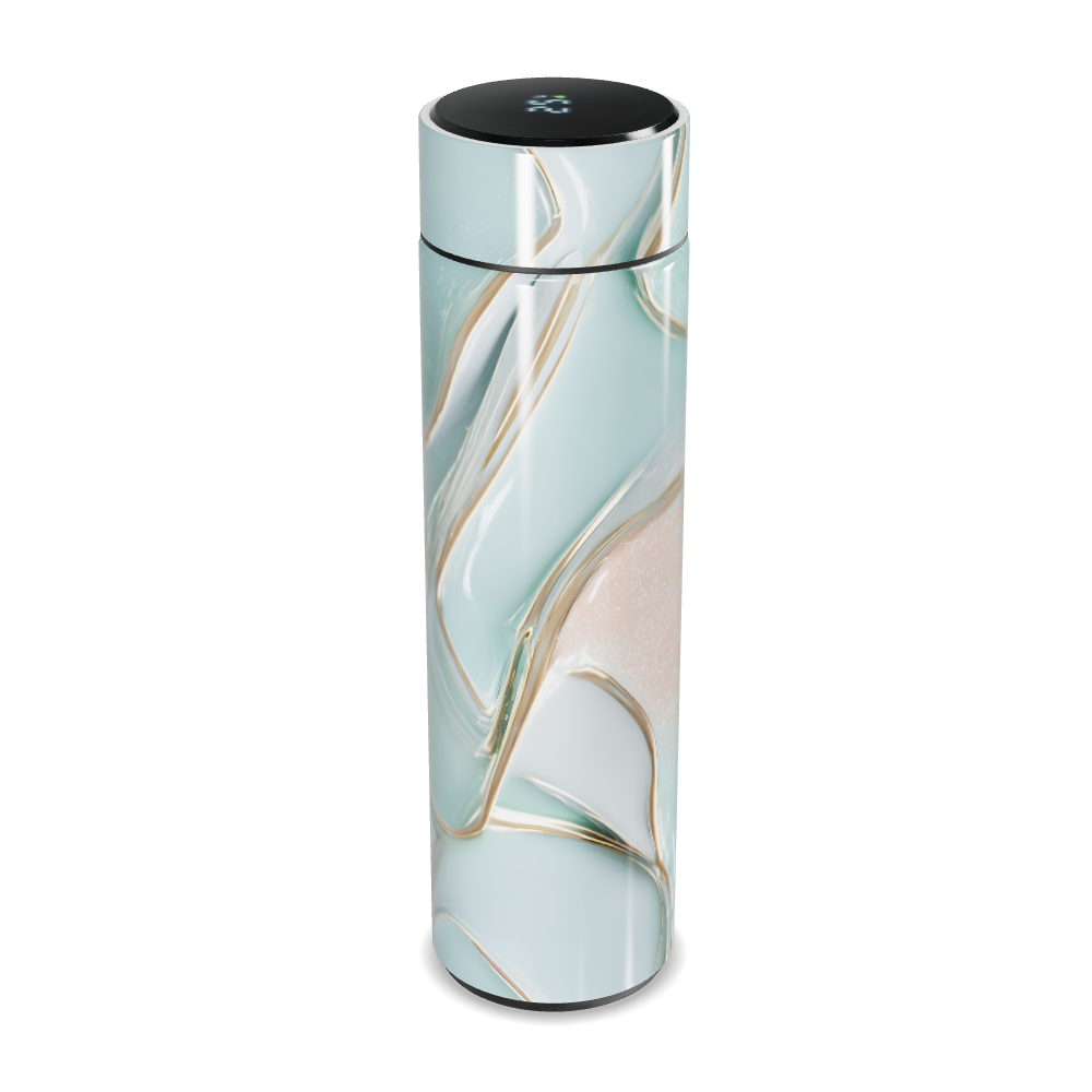 Garrafa Térmica Touch - Mármore Verde Digital