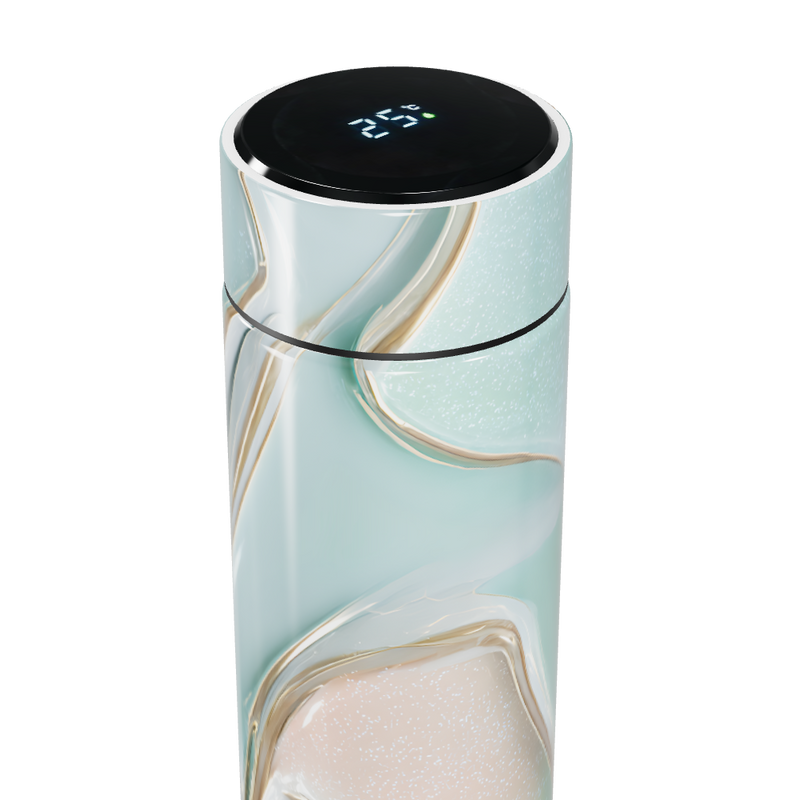 Garrafa Térmica Touch - Mármore Verde Digital