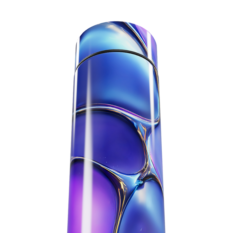 Garrafa Térmica Touch - Azul Metálico LED