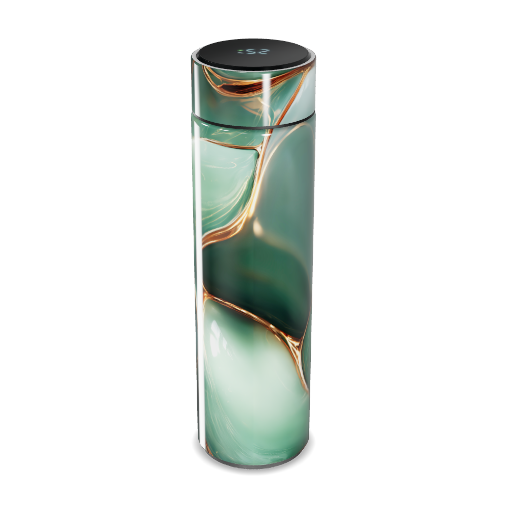 Garrafa Térmica Touch - Verde Marmorizada