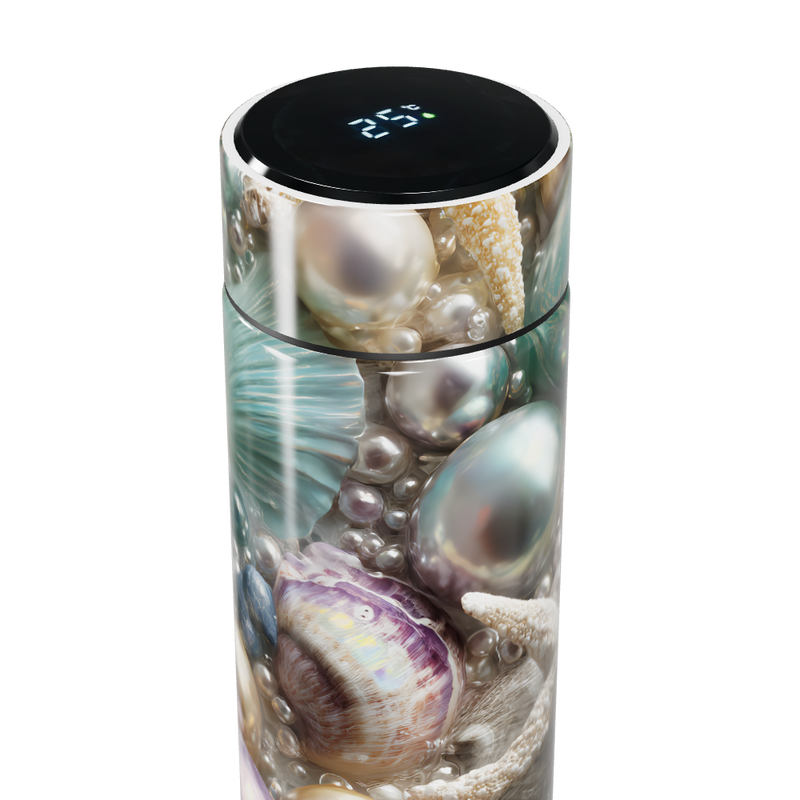 Garrafa Térmica Touch - Estampa Marítima Perolada