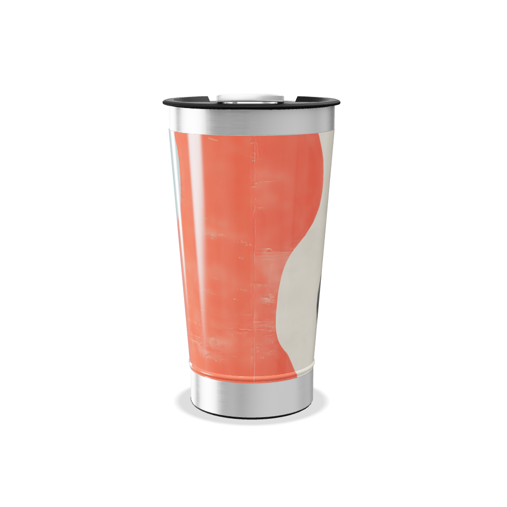 Copo Térmico - Preto Mármore Aço Inox