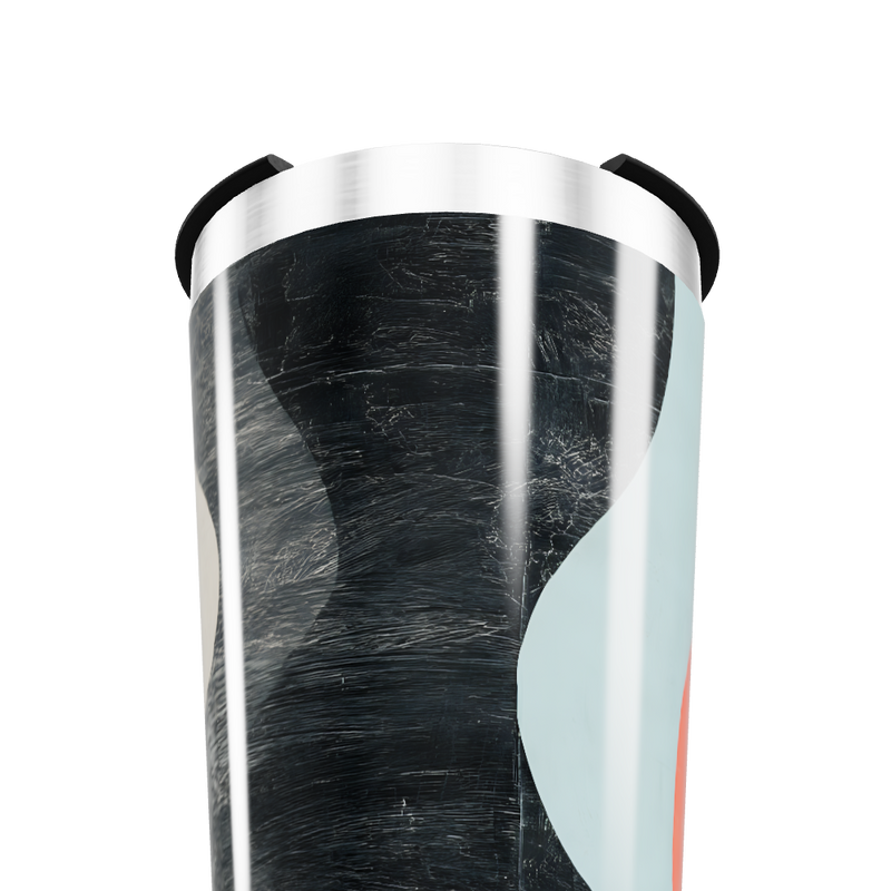 Copo Térmico - Preto Mármore Aço Inox