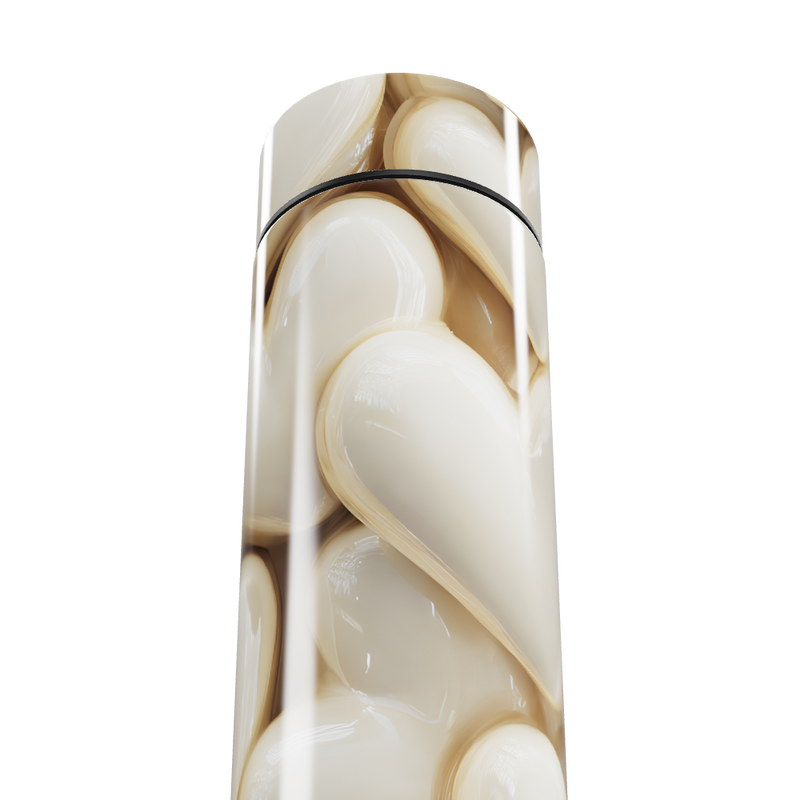 Garrafa Térmica Touch Corações Branca