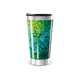 Copo Térmico - Textura Verde Azul