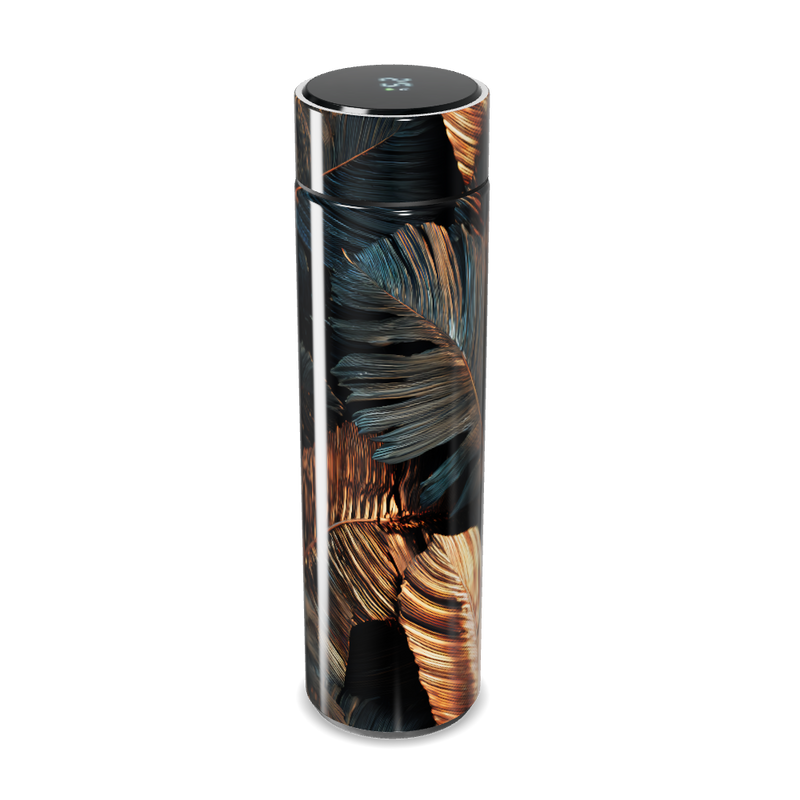 Garrafa Térmica Touch - Design Folhas Elegantes