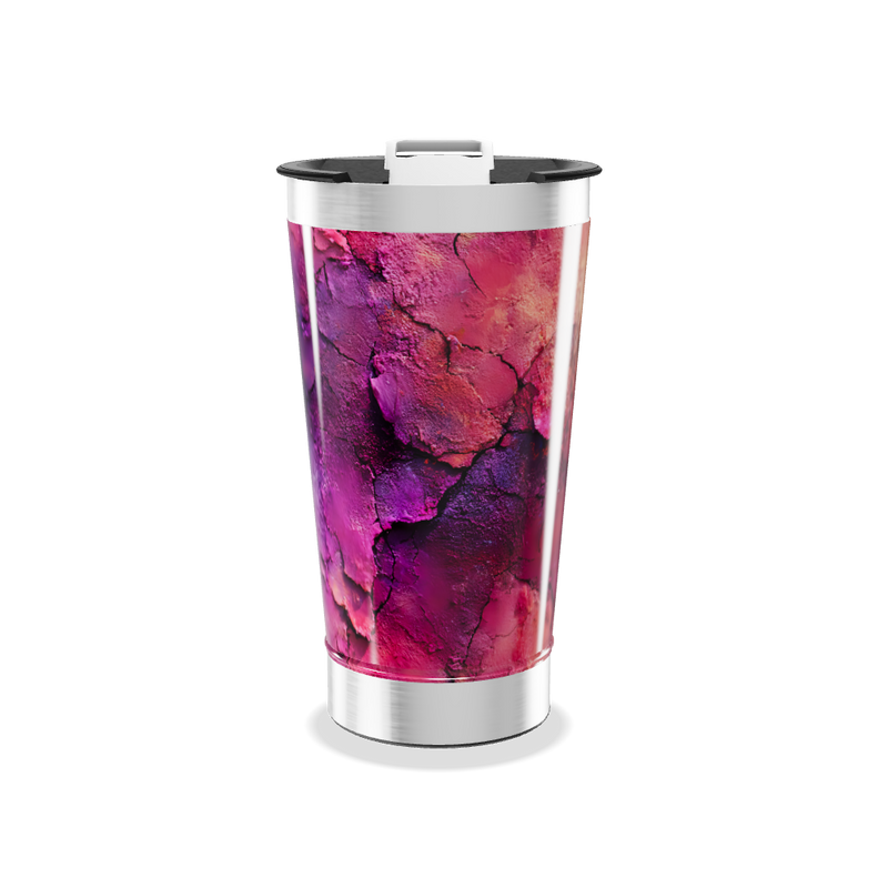 Copo Térmico - Estampa Abstrata Colorida