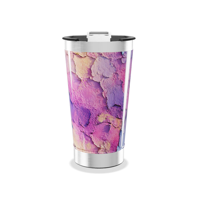 Copo Térmico - Estampa Texturizada Roxa