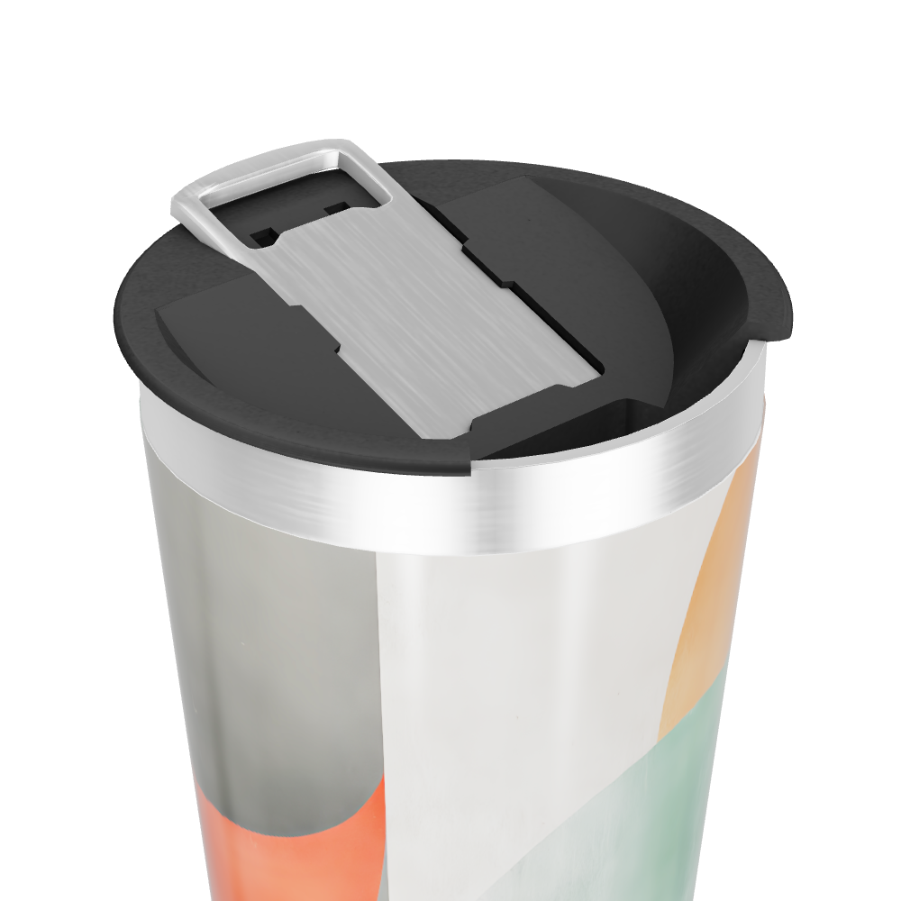 Copo Térmico - Estampa Abstrata Colorida