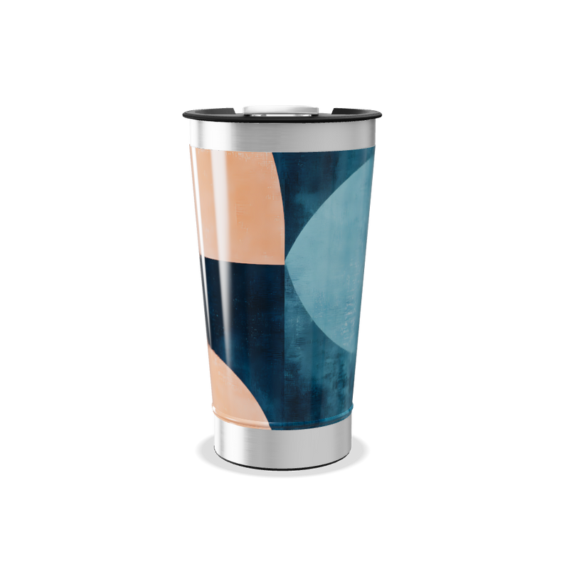 Copo Térmico - Branco com detalhe rosa