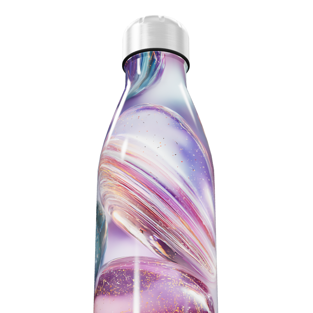 Garrafa Inox - Estampa Cósmica Colorida