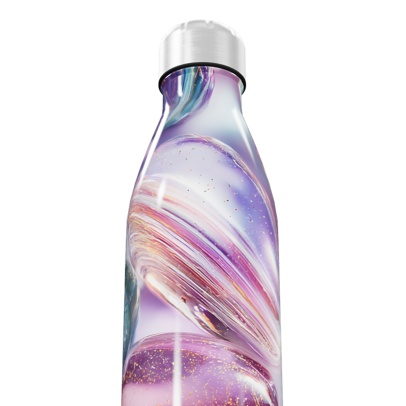 Garrafa Inox - Estampa Cósmica Colorida