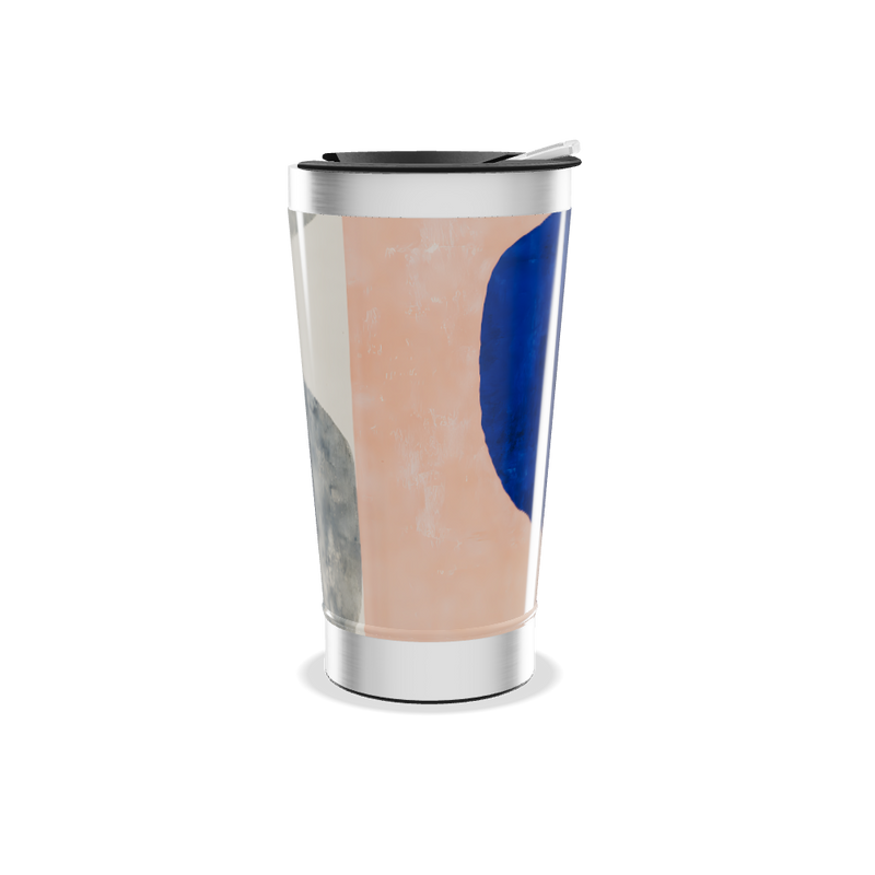 Copo Térmico - Azul Abstrato Aço Inox