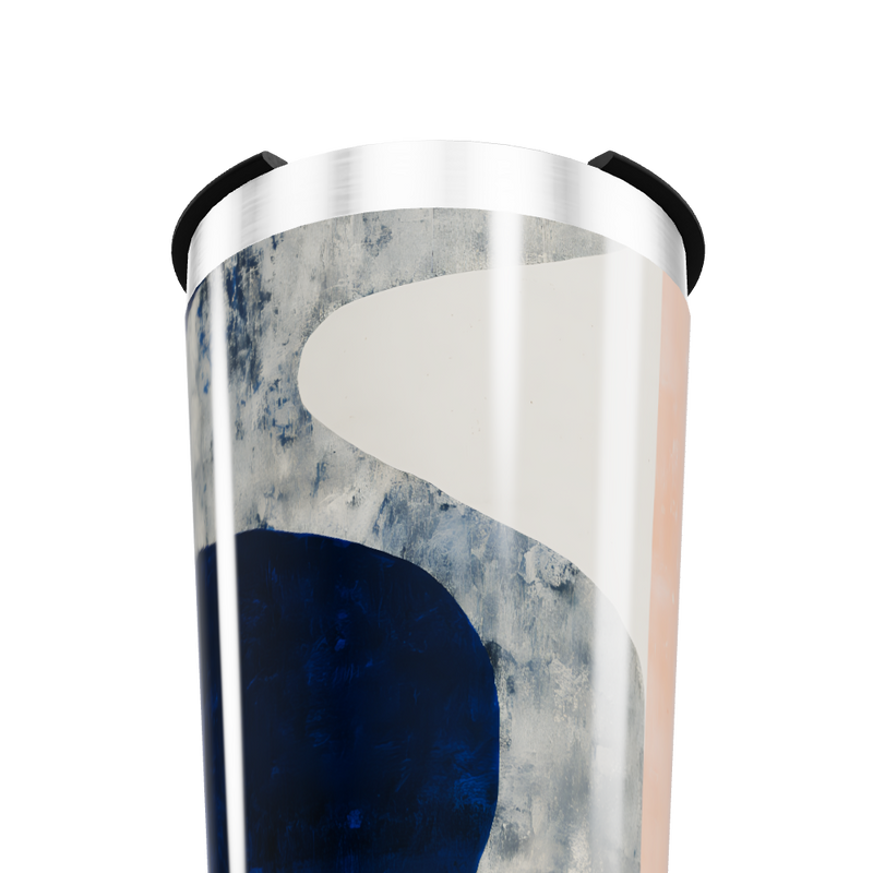 Copo Térmico - Azul Abstrato Aço Inox