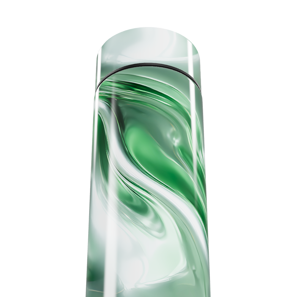 Garrafa Térmica Touch Verde Marmorizada