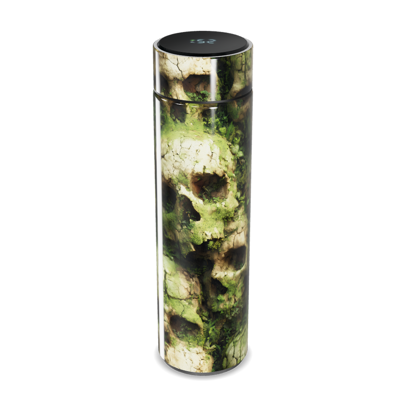 Garrafa Térmica Touch - Caveiras Verde