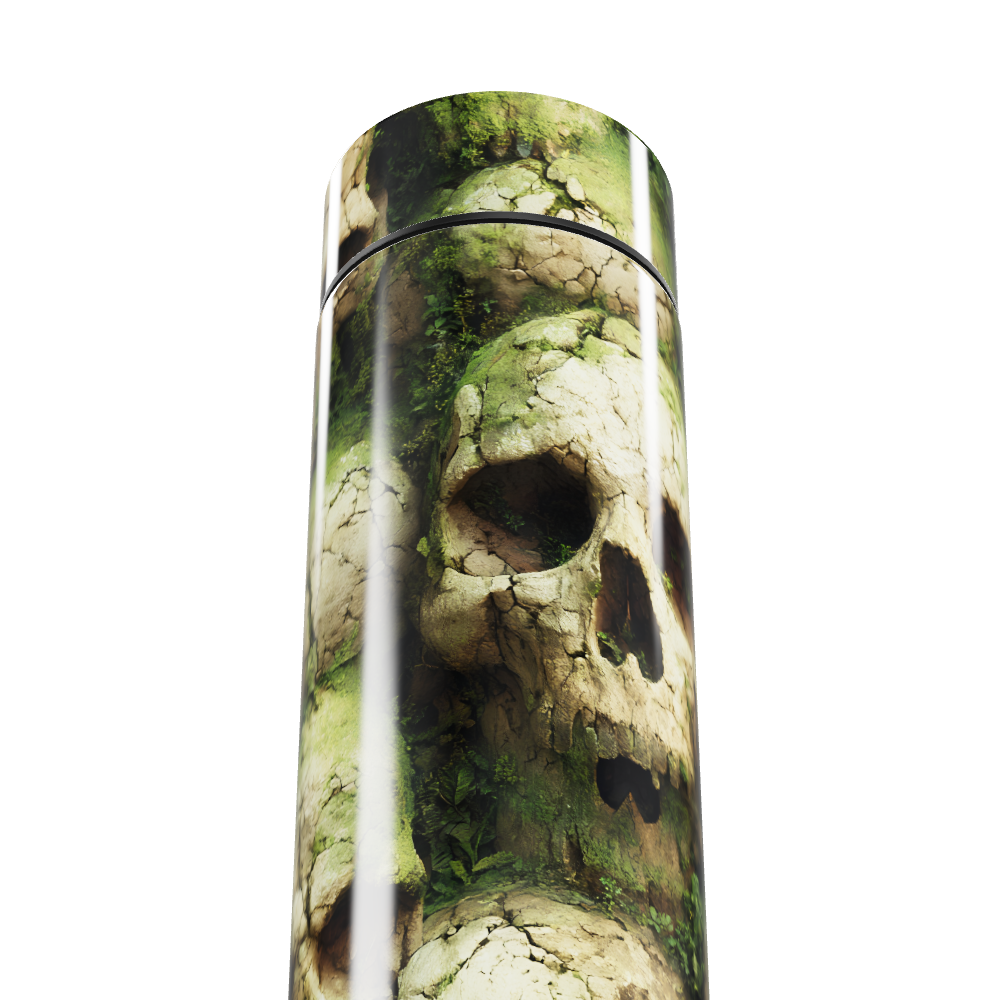 Garrafa Térmica Touch - Caveiras Verde