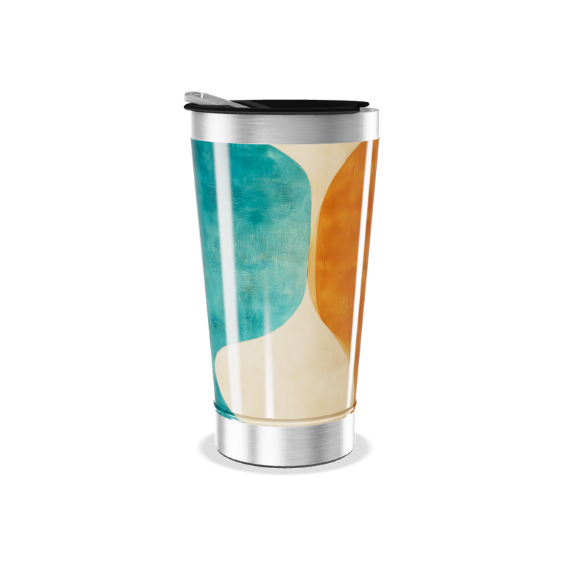 Copo Térmico - Estampa Abstrata Colorida