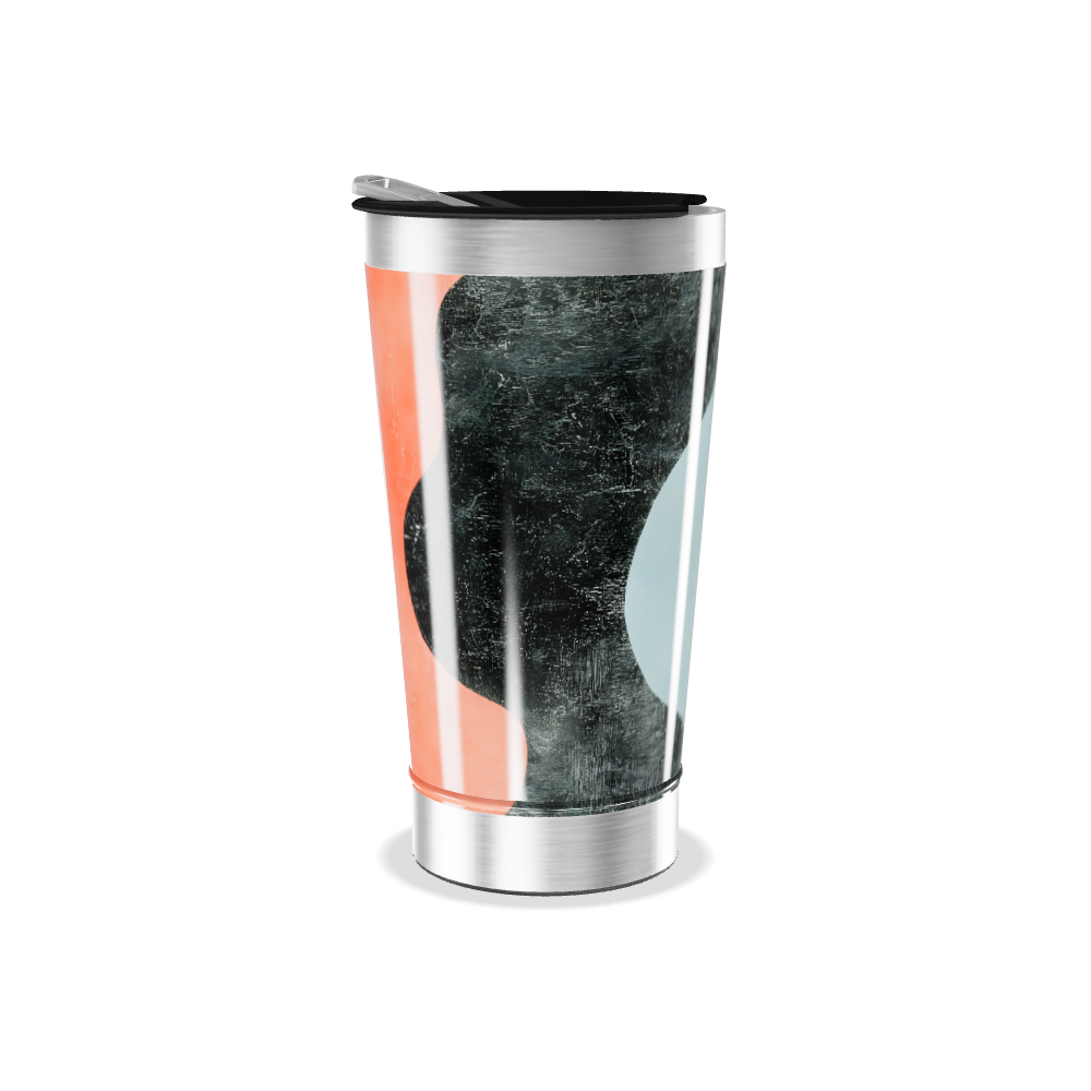 Copo Térmico - Azul com Design Curvo