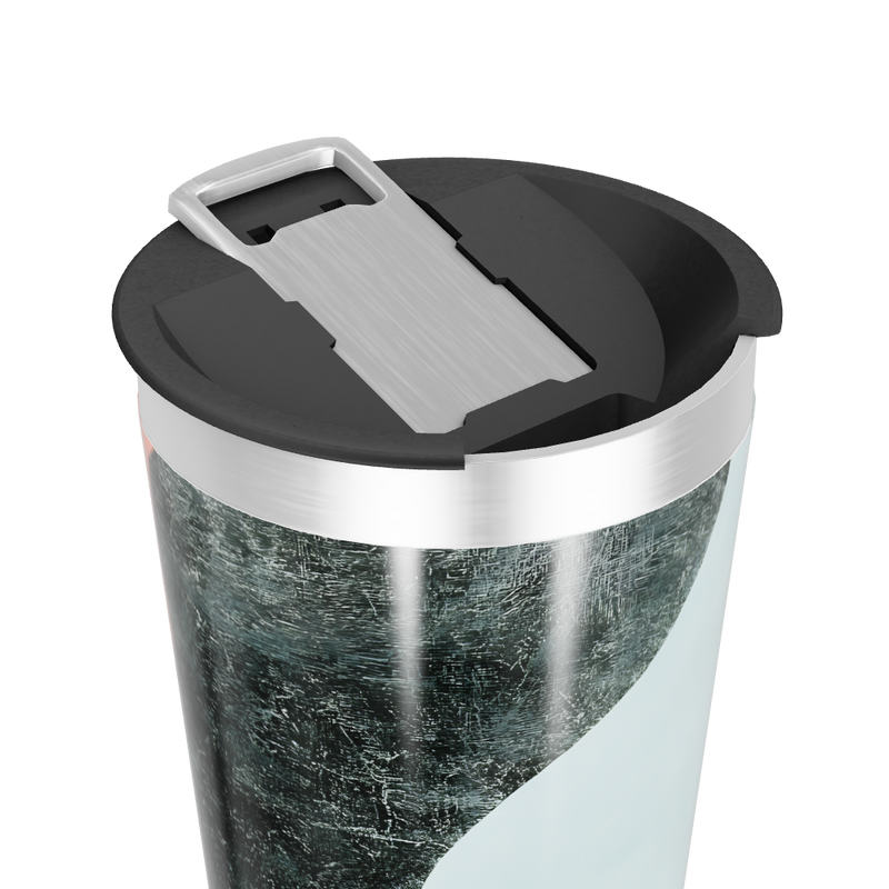 Copo Térmico - Azul com Design Curvo