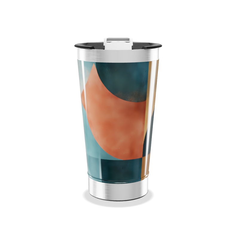 Copo Térmico - Estampa Geométrica Colorida