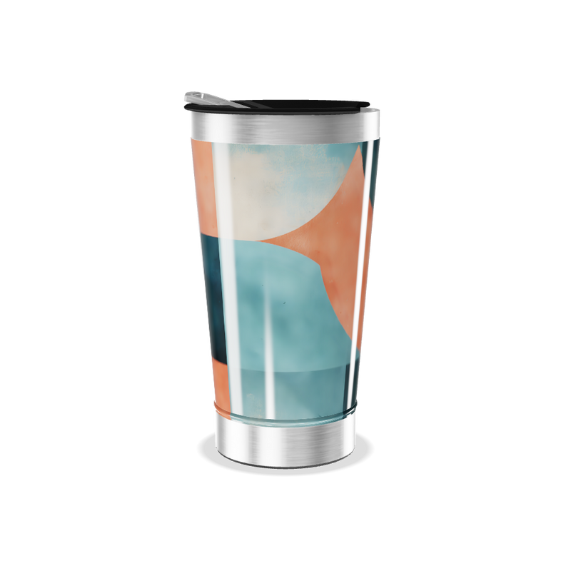 Copo Térmico - Estampa Geométrica Colorida