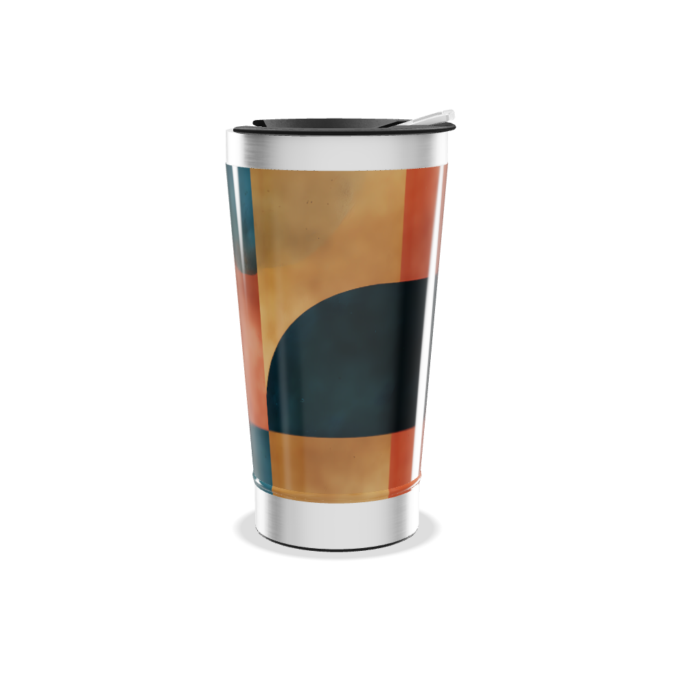 Copo Térmico - Estampa Geométrica Colorida