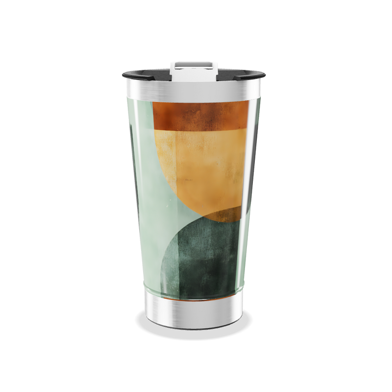Copo Térmico - Estampa Geométrica Colorida