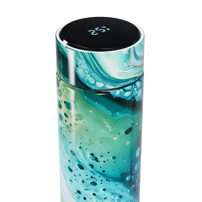 Garrafa Térmica Touch - Verde Marmorizado