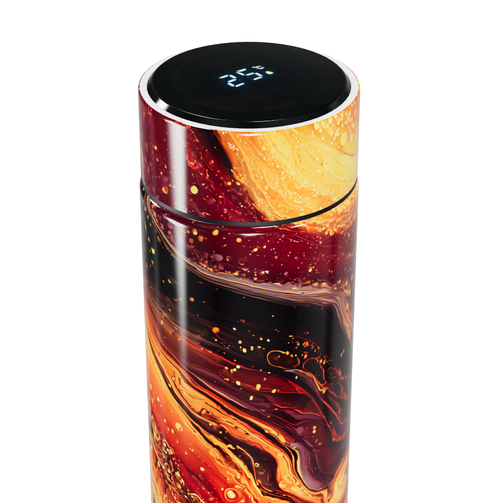 Garrafa Térmica Touch - Estampa Abstrata Colorida