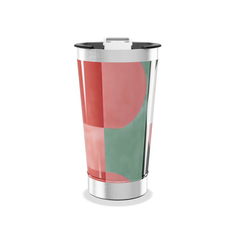 Copo Térmico - Design Geométrico Colorido
