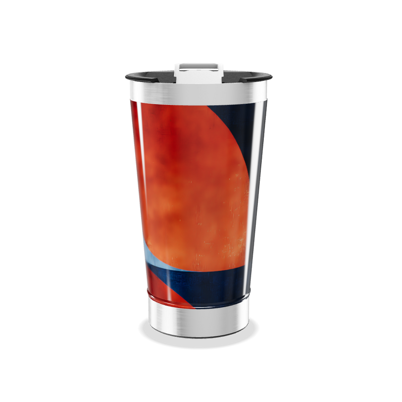 Copo Térmico - Estampa Abstrata Colorida