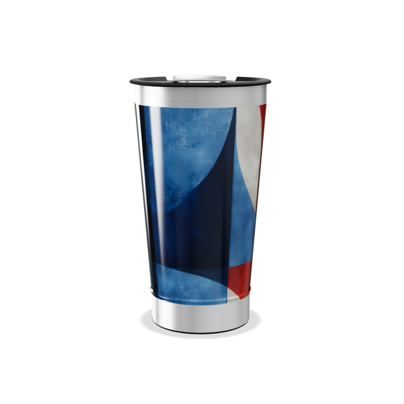 Copo Térmico - Estampa Abstrata Colorida