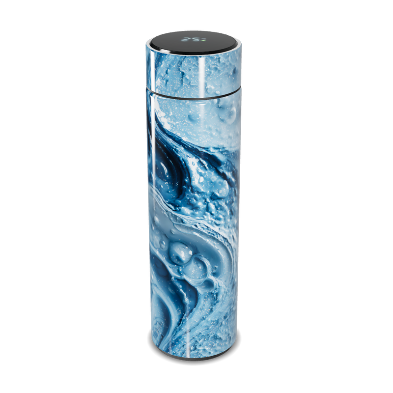 Garrafa Térmica Touch Azul Marmorizada