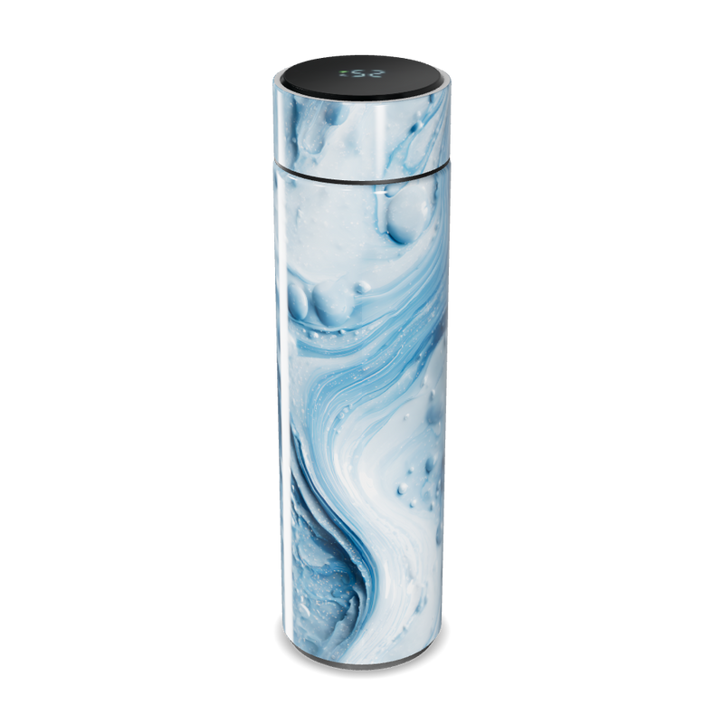 Garrafa Térmica Touch Azul Marmorizada