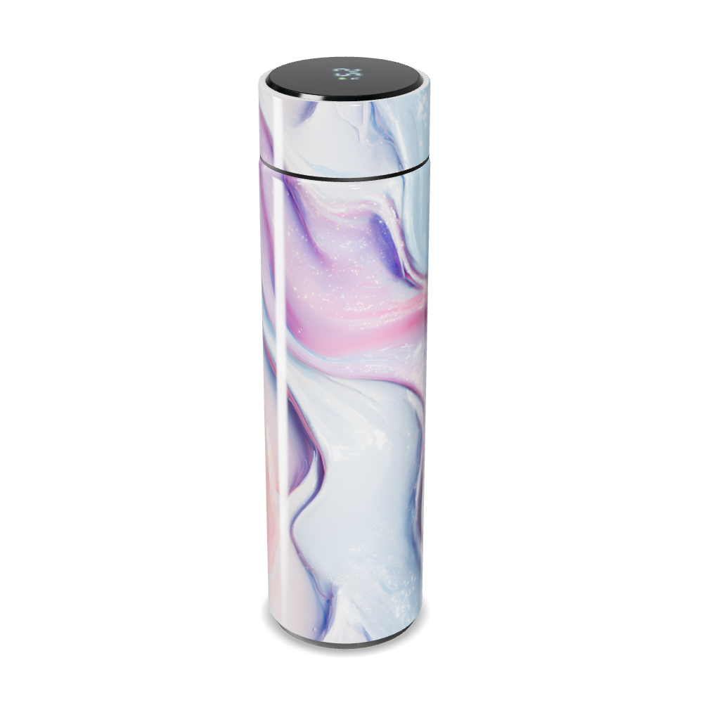 Garrafa Térmica Touch - Mármore Rosa Display LED