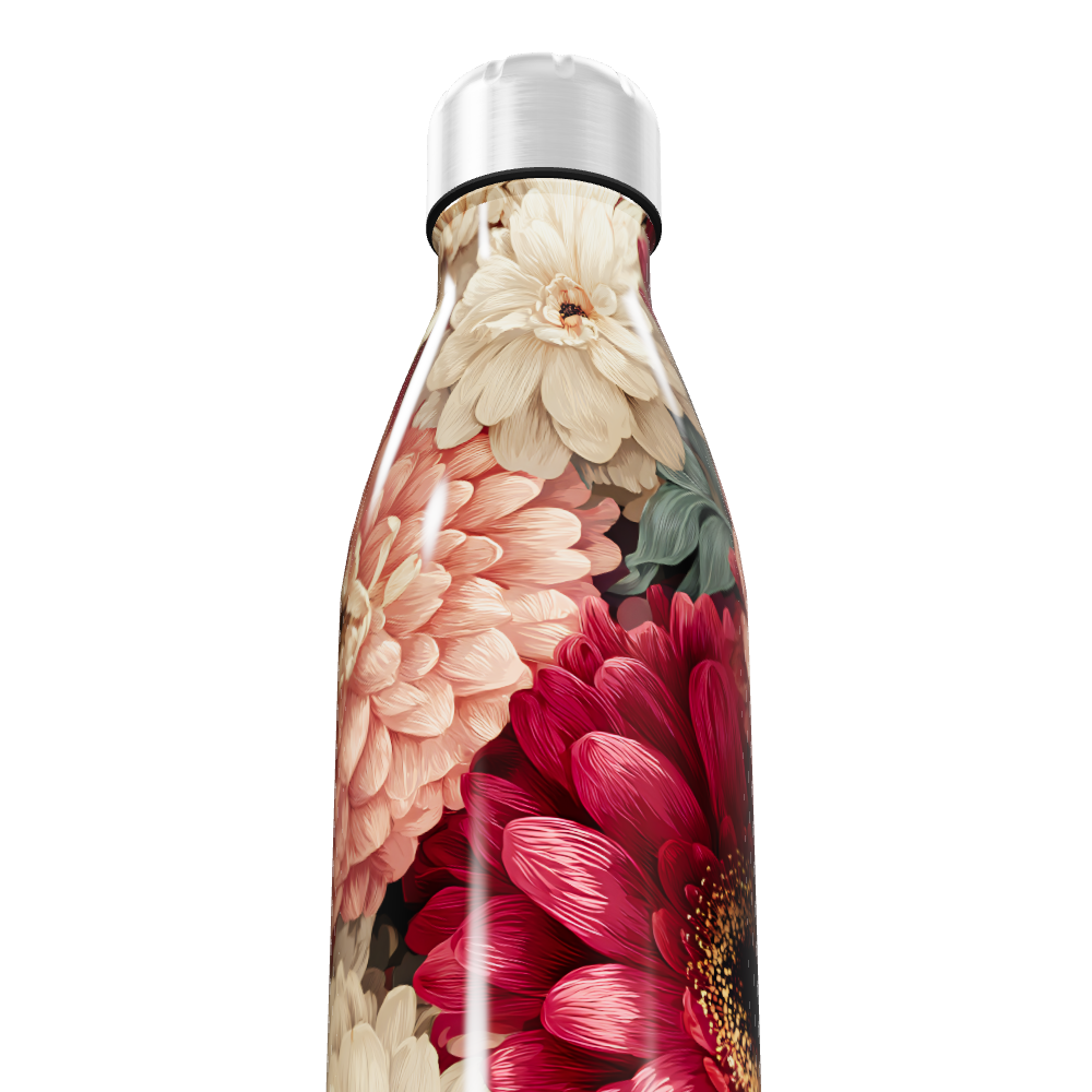 Garrafa Inox - Floral multicolorida 500ml