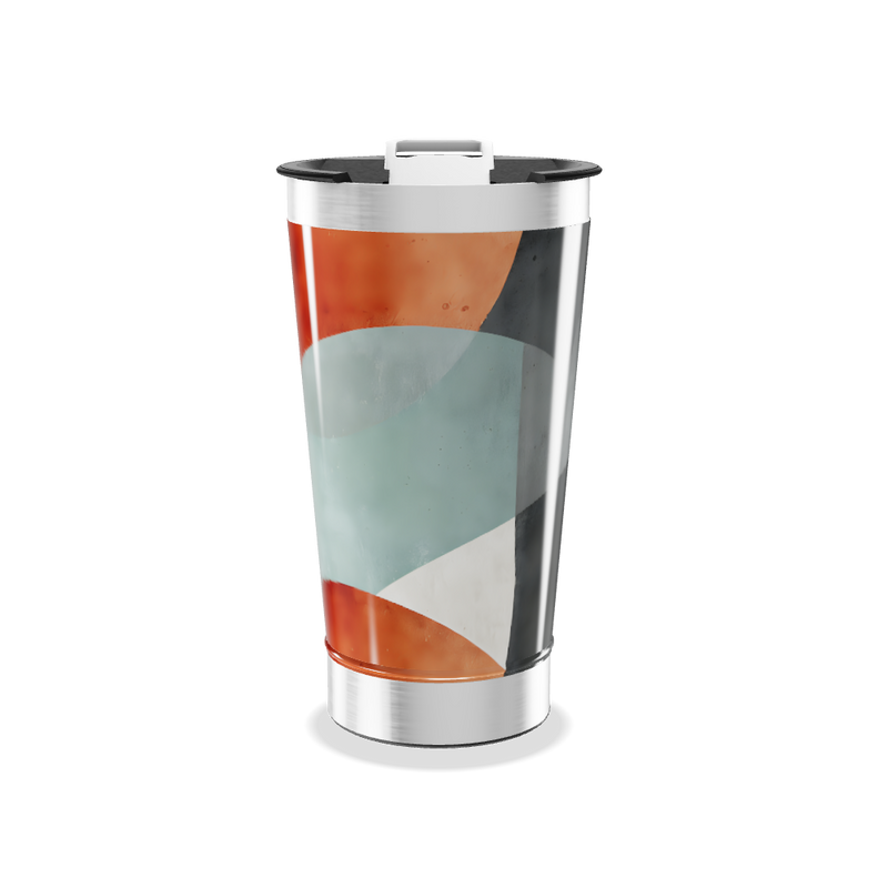 Copo Térmico - Estampa Colorida Abstrata