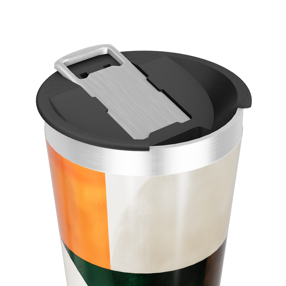 Copo Térmico - Design Geométrico Colorido