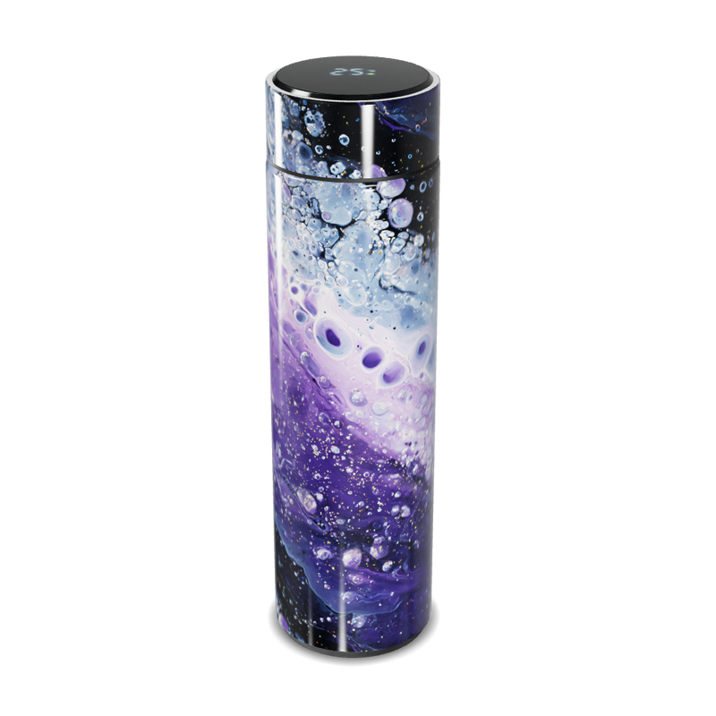 Garrafa Térmica Touch - Design Cósmico Azul