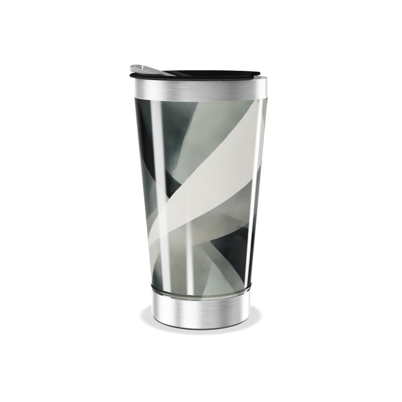 Copo Térmico - Preto e Cinza Geométrico