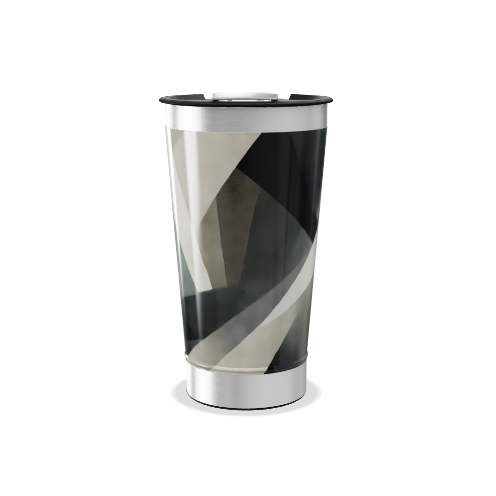 Copo Térmico - Preto e Cinza Geométrico