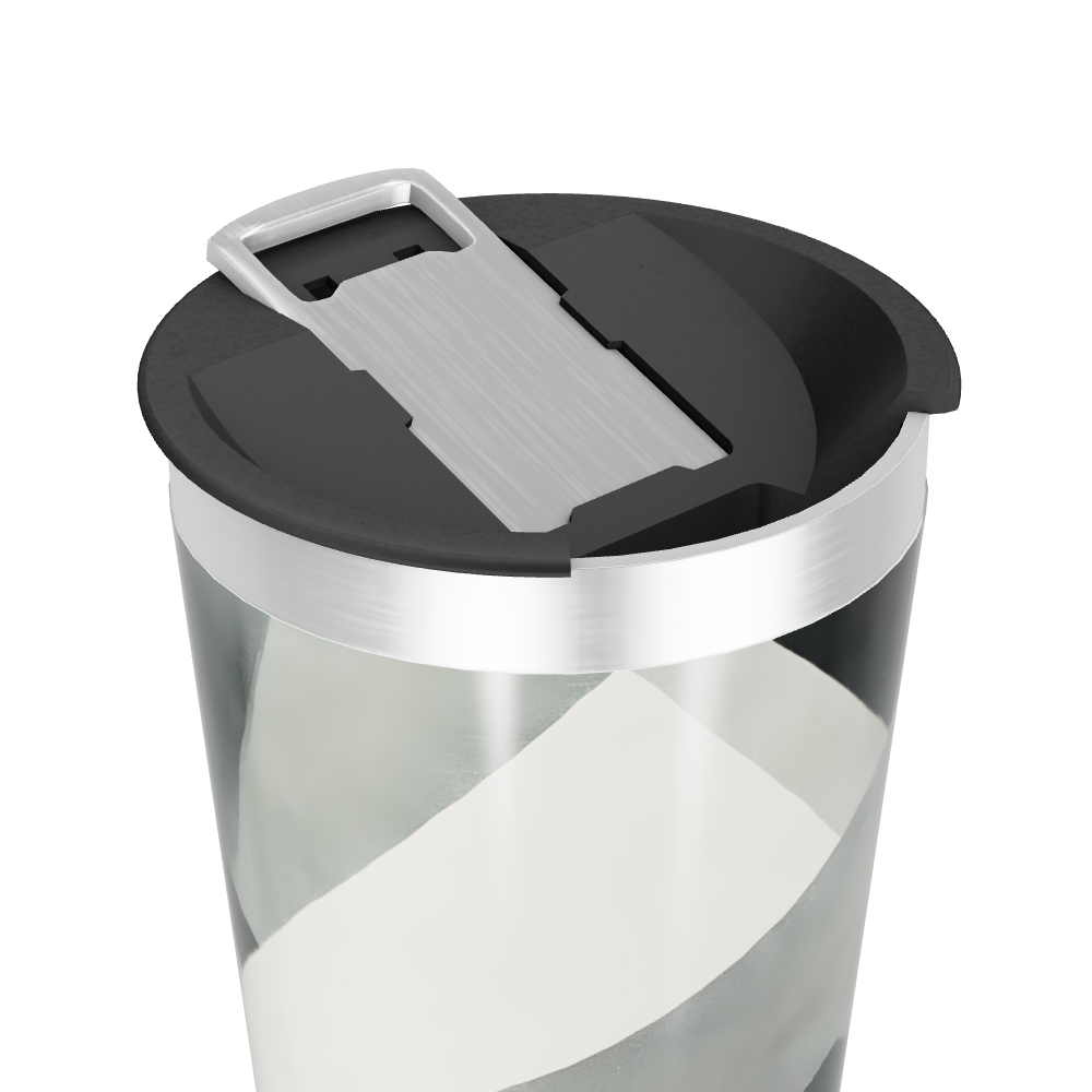 Copo Térmico - Preto e Cinza Geométrico