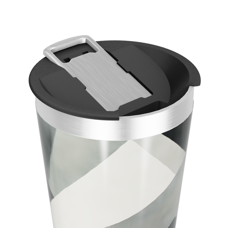 Copo Térmico - Preto e Cinza Geométrico