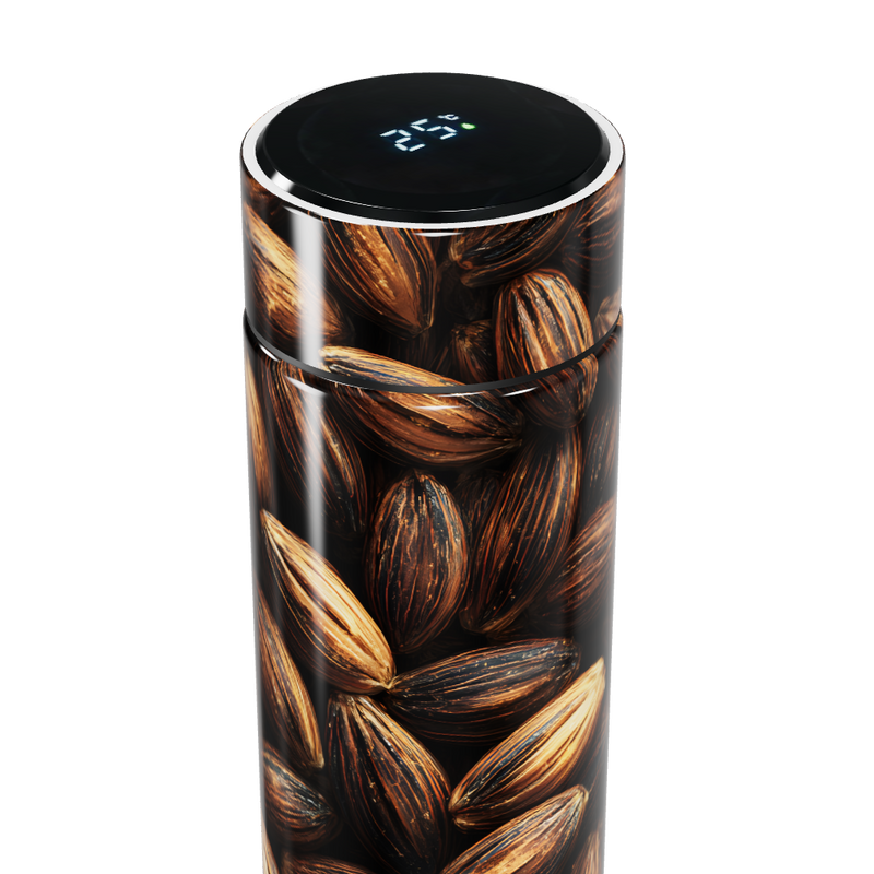 Garrafa Térmica Touch - Estampa Amêndoas