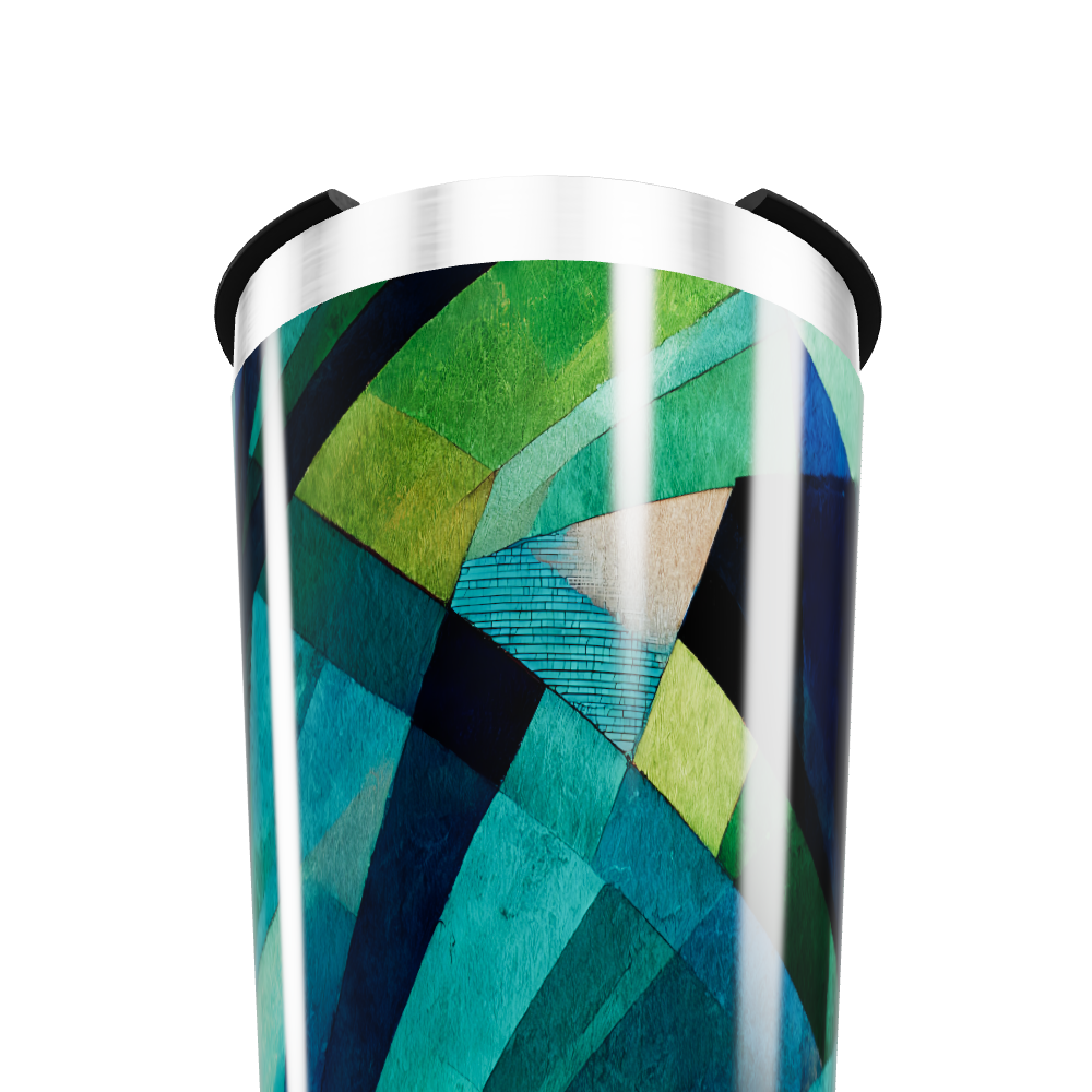 Copo Térmico - Estampa Geométrica Colorida