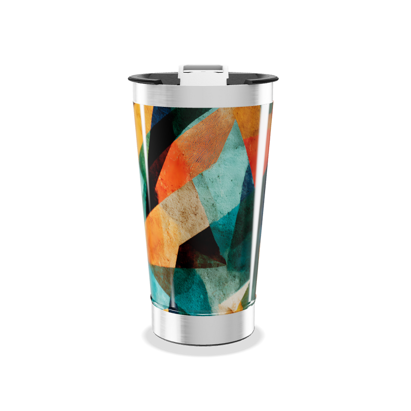 Copo Térmico - Estampa Geométrica Colorida